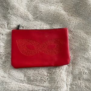 Ipsy Red Carnaval Mask Bag